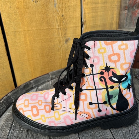 Sz7.5W-38EUAtomic Cat Mid Century Modern Boots ✨please see all photos for scuffs - Picture 5 of 16